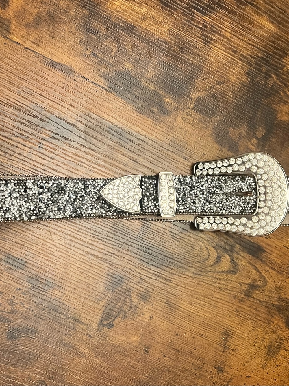 Ariat Black Crystal Embellished Western Belt